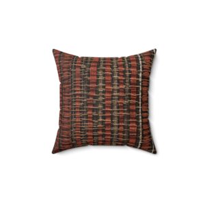 T'nalak Treasures: Exquisite Filipino Weave Cushion Spun Polyester Square Pillow Philippine Home Decor