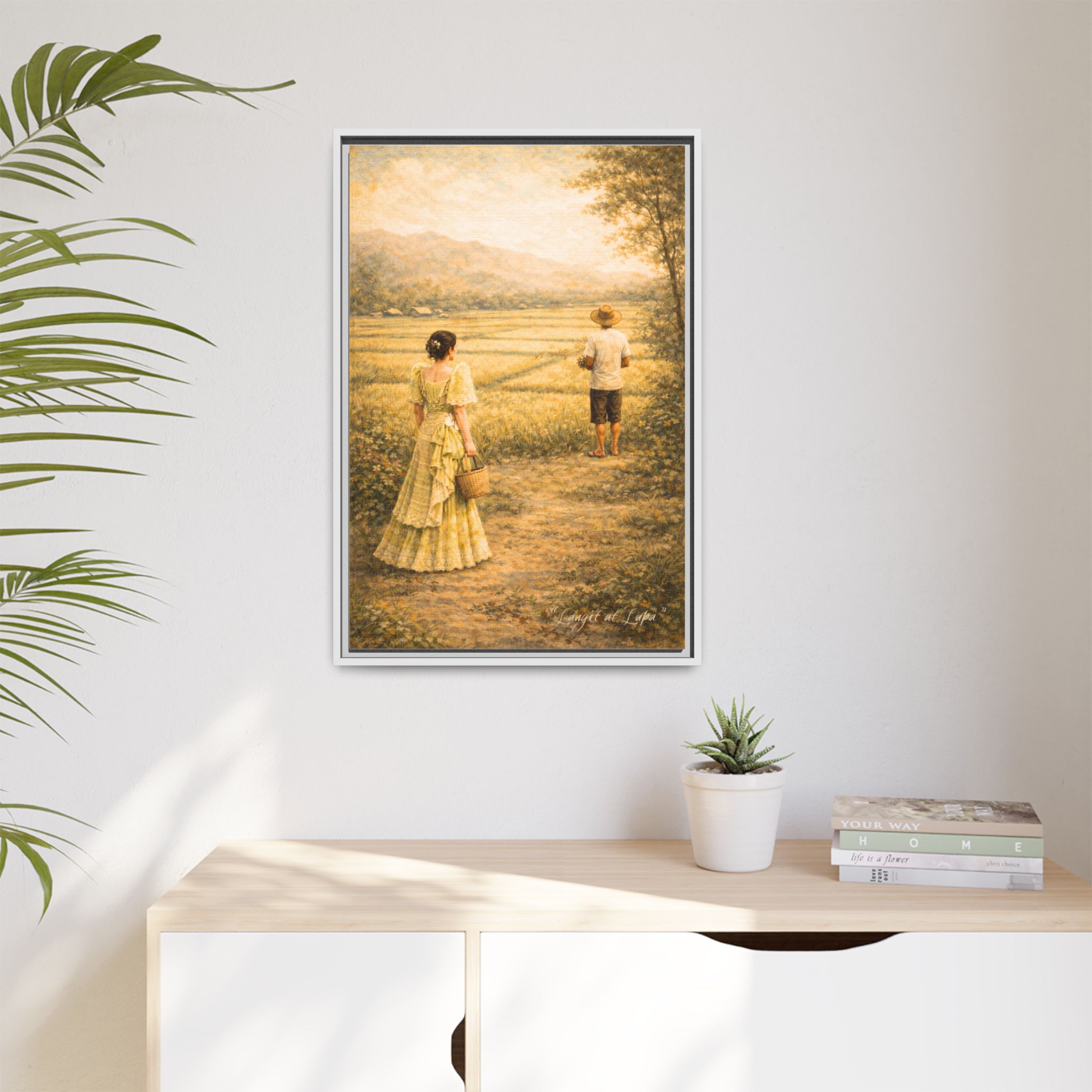 Langit at Lupa Matte Canvas Framed — Filipino Countryside Romance Wall Art Philippine Home Decor - Image 15