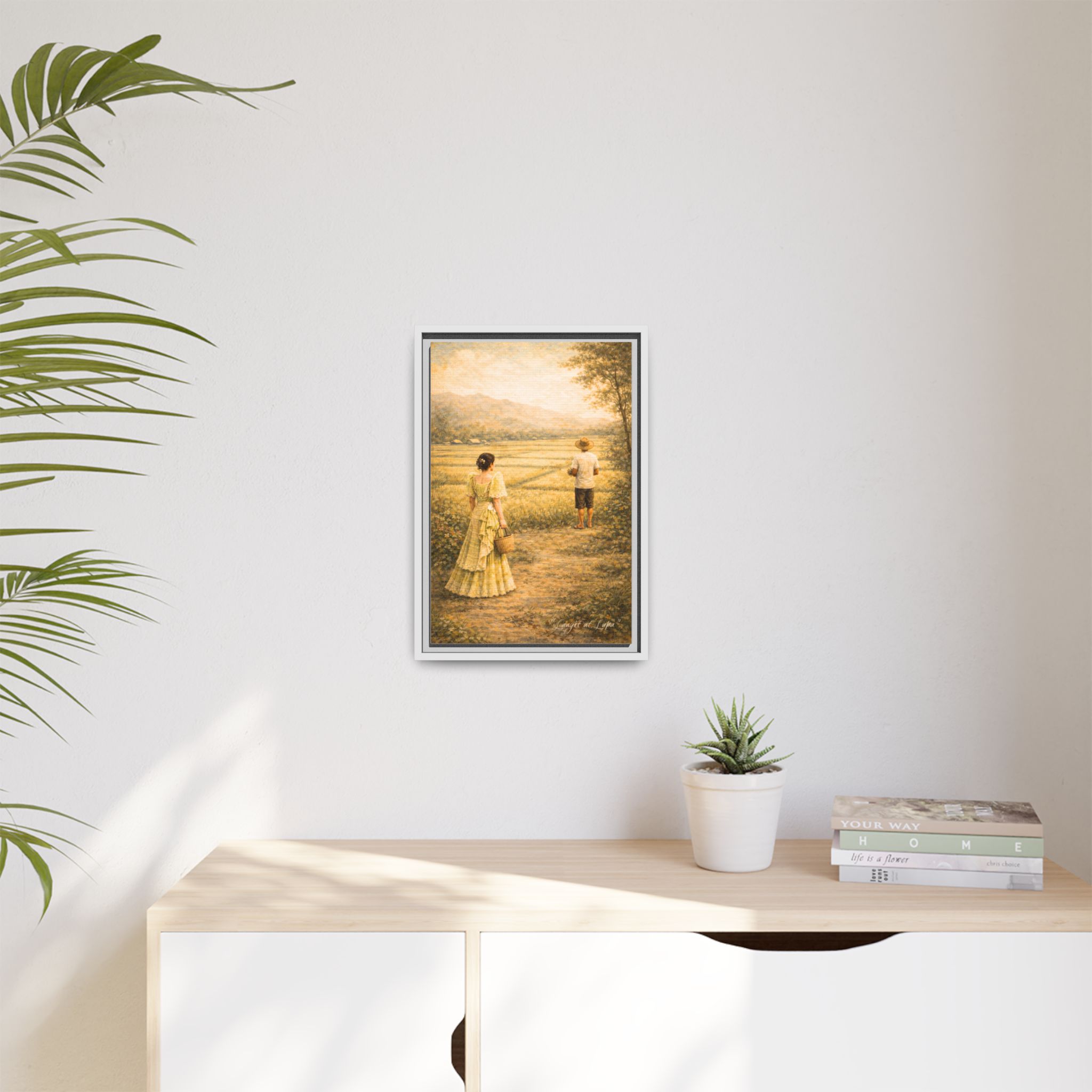 Langit at Lupa Matte Canvas Framed — Filipino Countryside Romance Wall Art Philippine Home Decor - Image 35