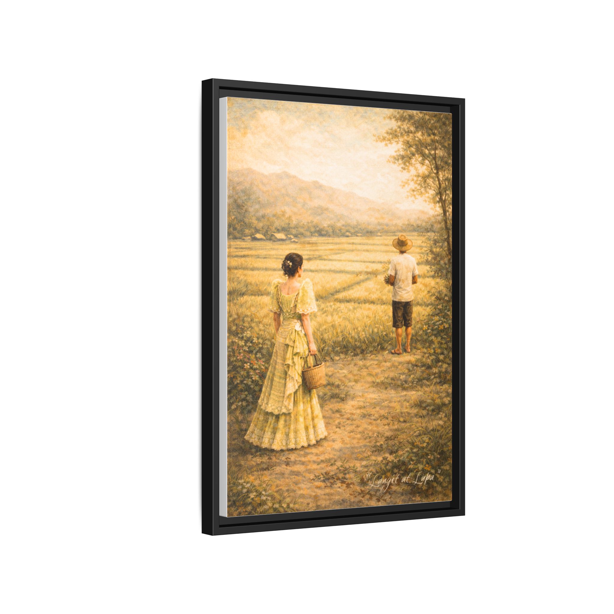 Langit at Lupa Matte Canvas Framed — Filipino Countryside Romance Wall Art Philippine Home Decor - Image 38