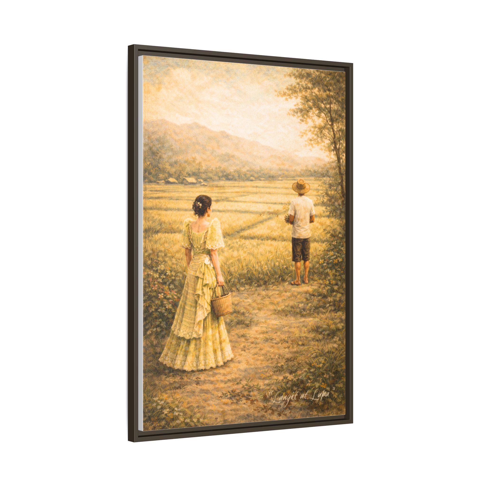 Langit at Lupa Matte Canvas Framed — Filipino Countryside Romance Wall Art Philippine Home Decor - Image 18