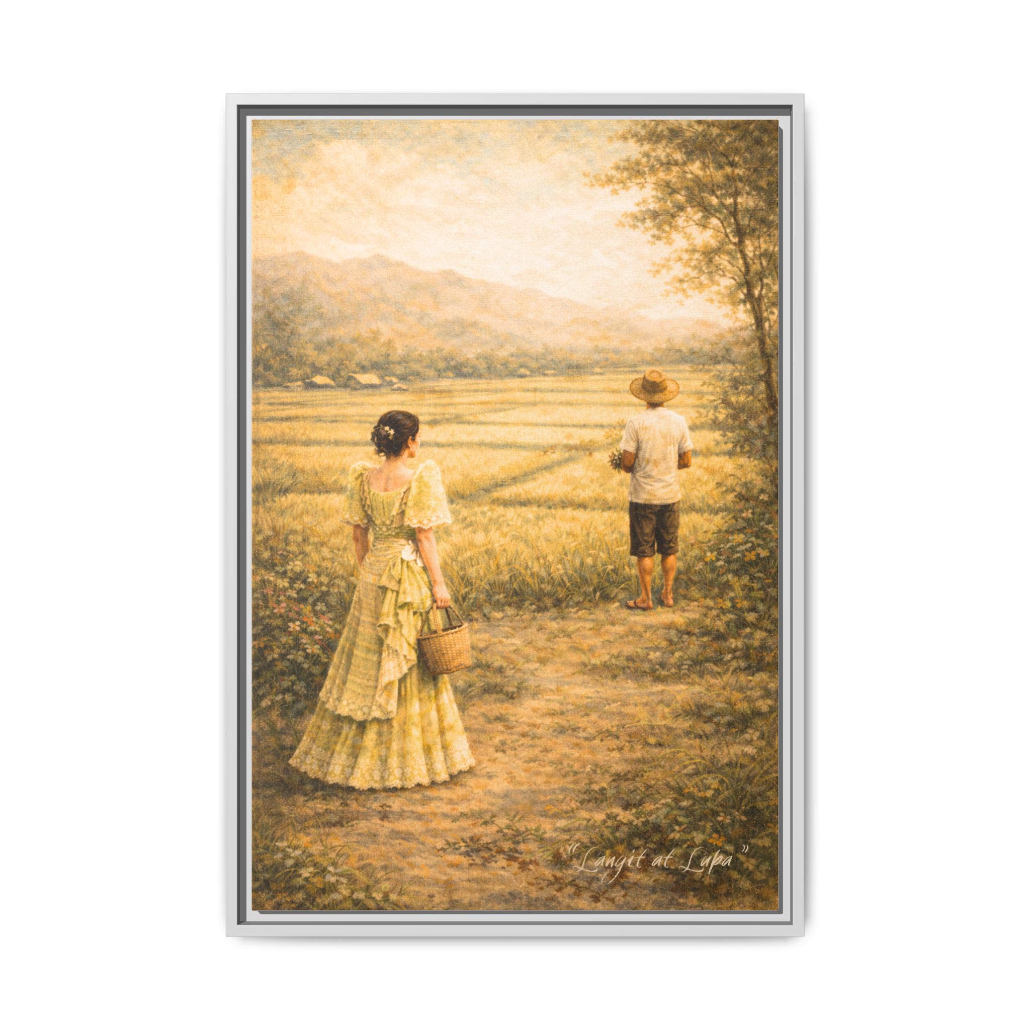 Langit at Lupa Matte Canvas Framed — Filipino Countryside Romance Wall Art Philippine Home Decor - Image 13