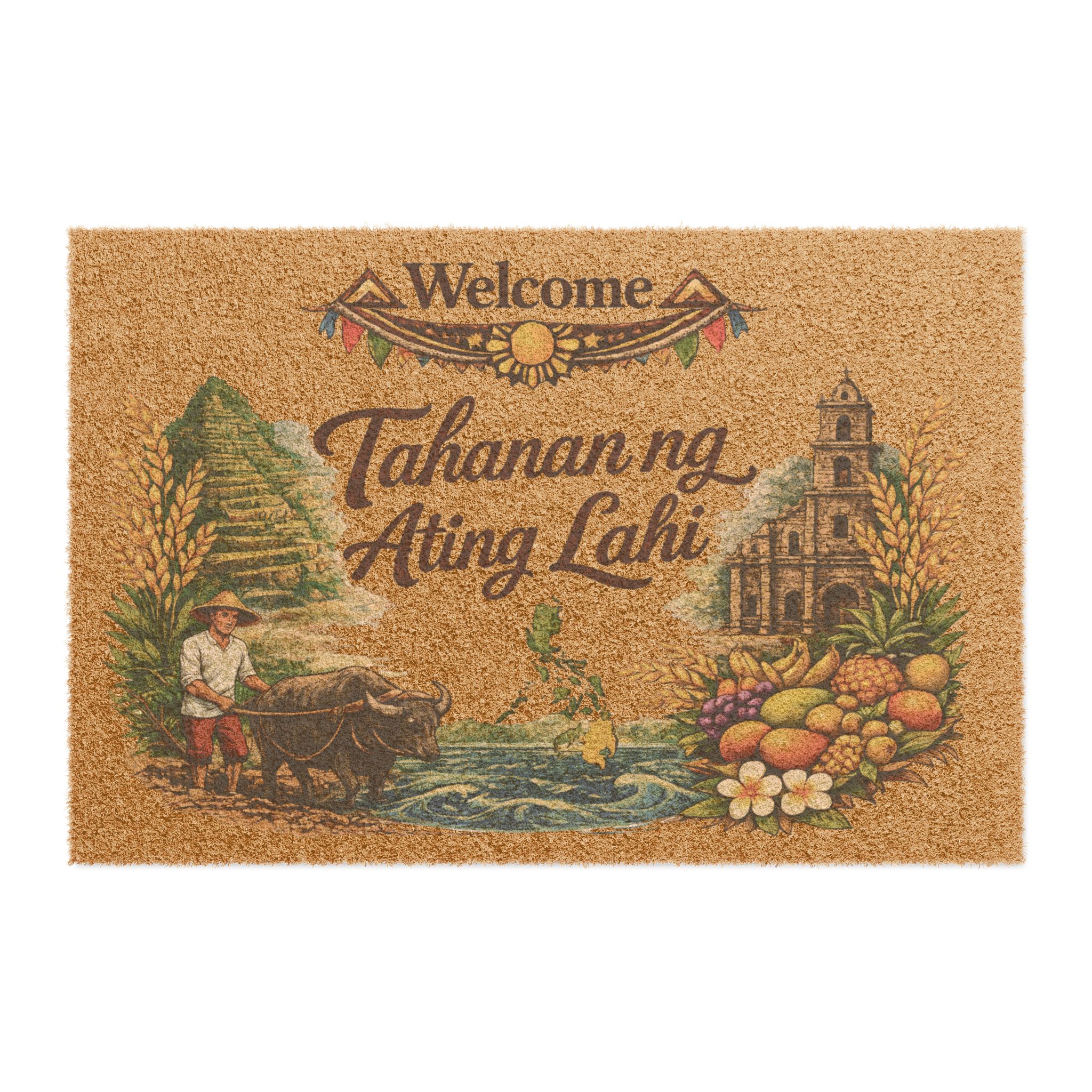 Filipino Welcome Doormat — “Welcome tahanan ng ating lahi” Housewarming Home Blessing - Image 3