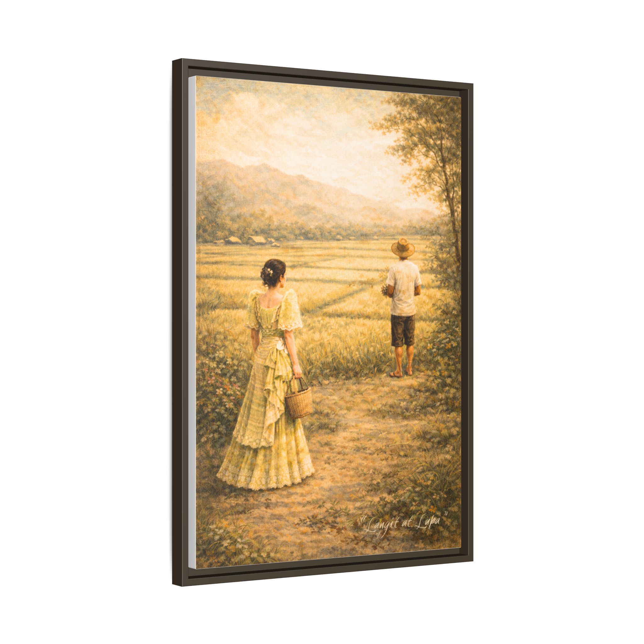 Langit at Lupa Matte Canvas Framed — Filipino Countryside Romance Wall Art Philippine Home Decor - Image 10