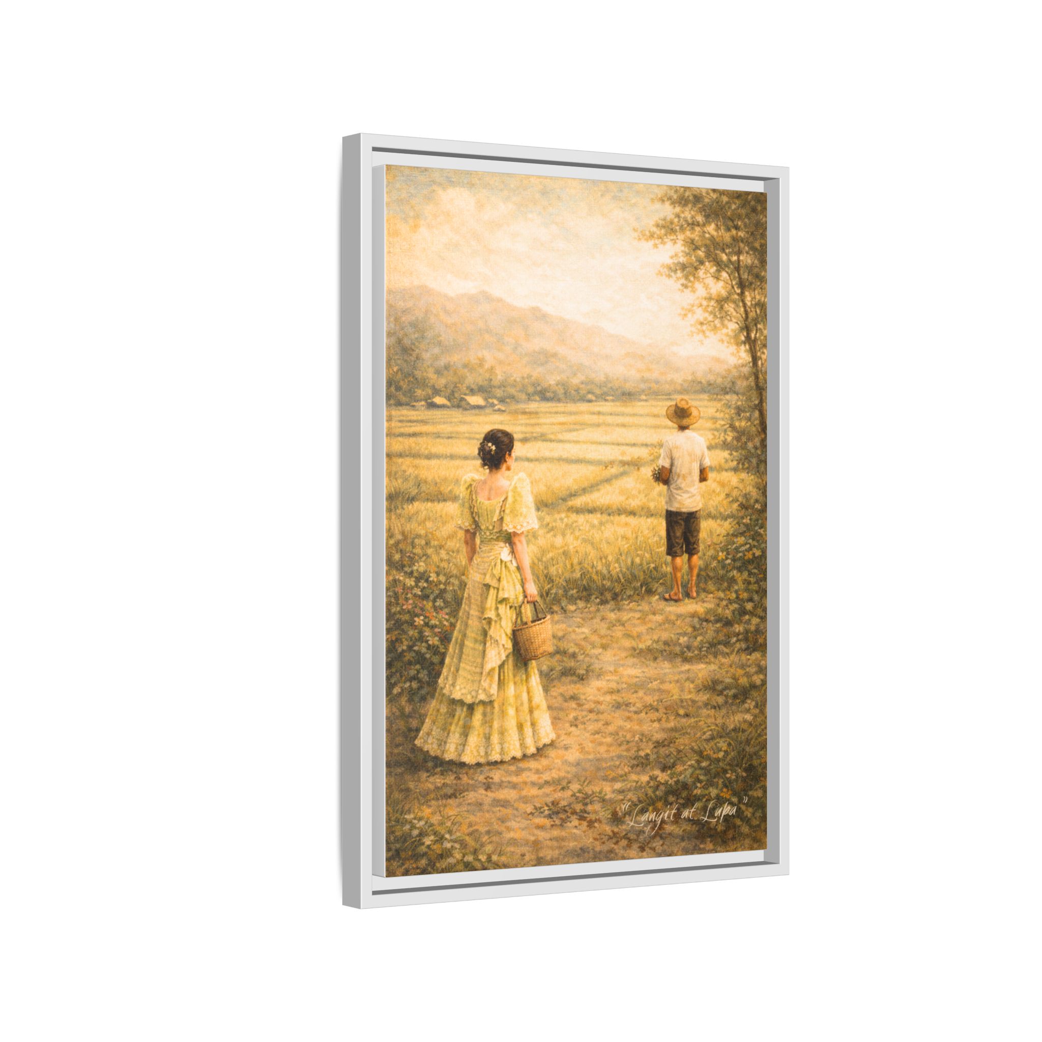 Langit at Lupa Matte Canvas Framed — Filipino Countryside Romance Wall Art Philippine Home Decor - Image 46