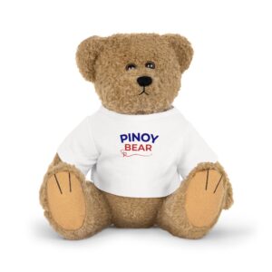 Pinoy Bear Plush Toy with T‑Shirt — Cute Filipino Souvenir Pasalubong Teddy Gift Present