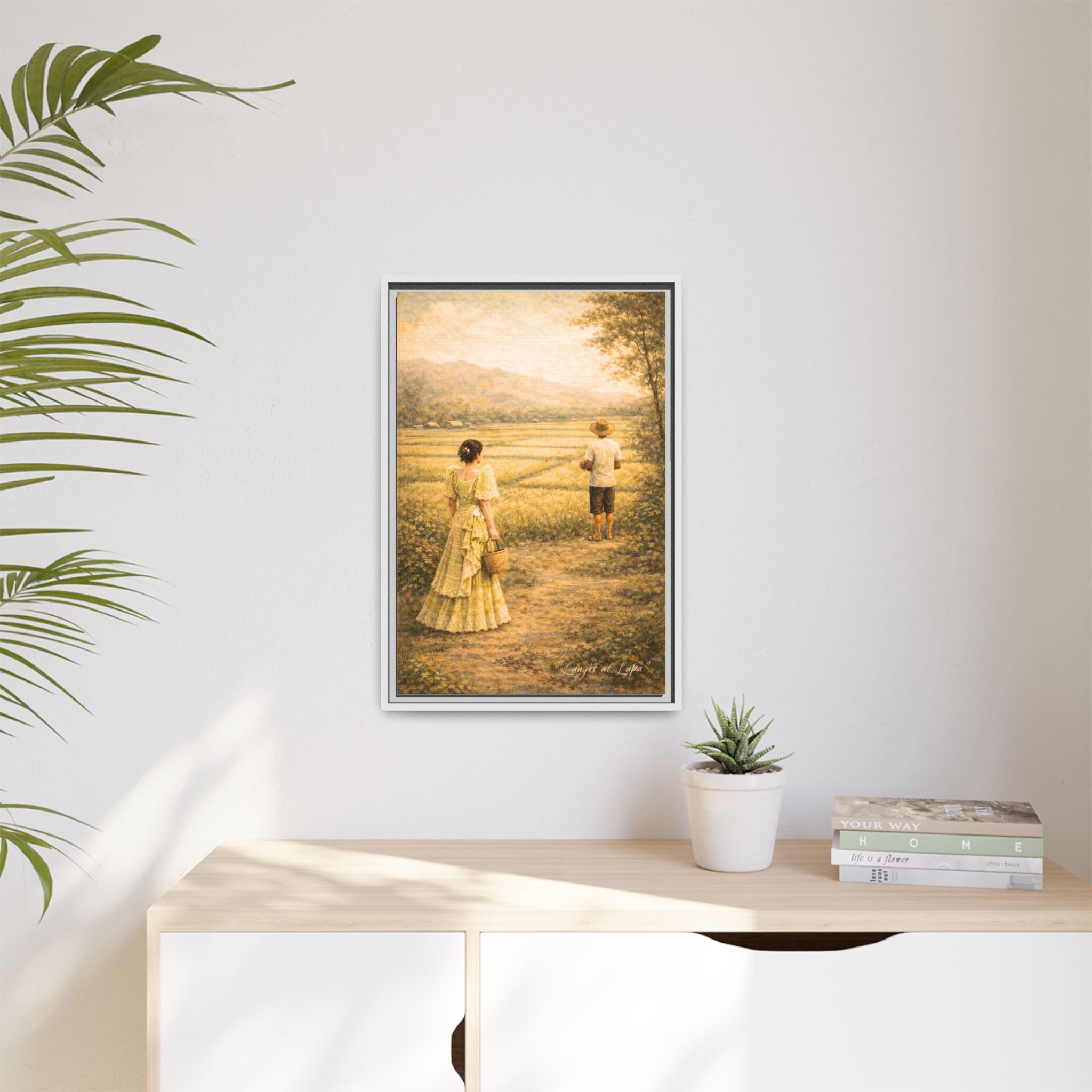 Langit at Lupa Matte Canvas Framed — Filipino Countryside Romance Wall Art Philippine Home Decor - Image 47