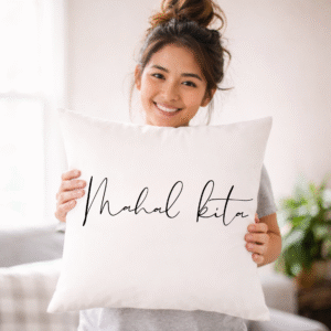 Mahal kita Pillow | Script Filipino Love Phrase, Decorative Throw Pillow Boyfriend Girlfriend Pinay Gift Present